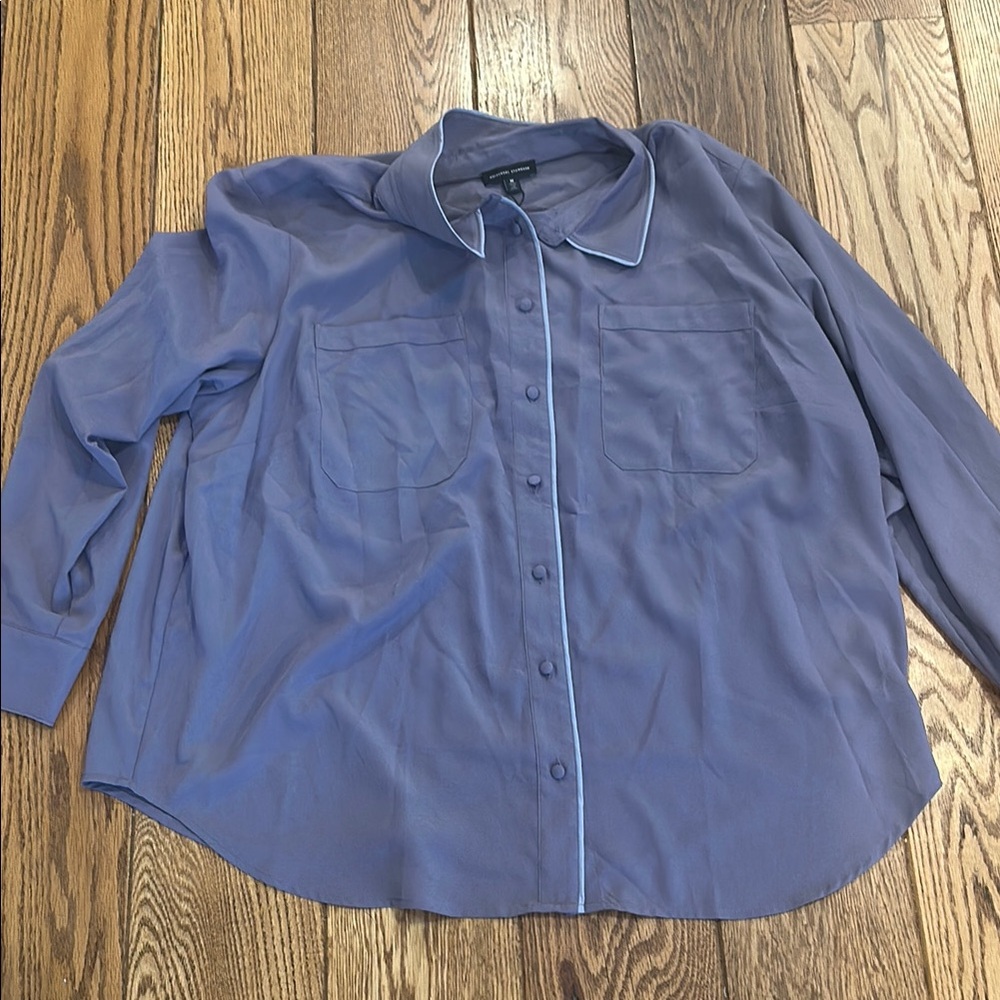 Purple collared shirt